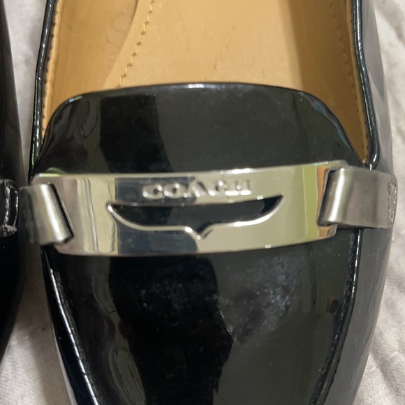 EUC Coach black patent leather loafer - Picture 5 of 8